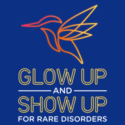 Glow Up and Show Up Drawstrings Backpack Design