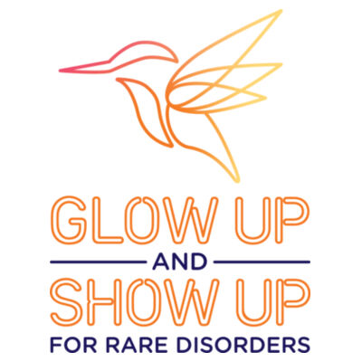 Glow Up and Show Up Water Bottle Design