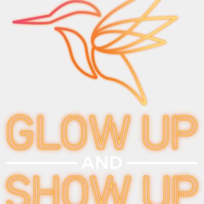 Glow Up Show Up Unisex Tee Thumbnail